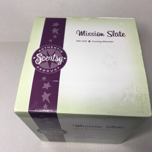 Scentsy Mission Slate Mid Size Warmer with box - Picture 6 of 11